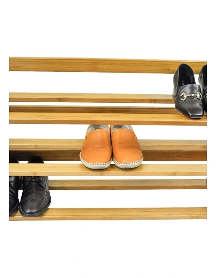 Natural Bamboo Shoe Rack Multi Layer Stackable Organizer Storage Shelf Home Use image 2