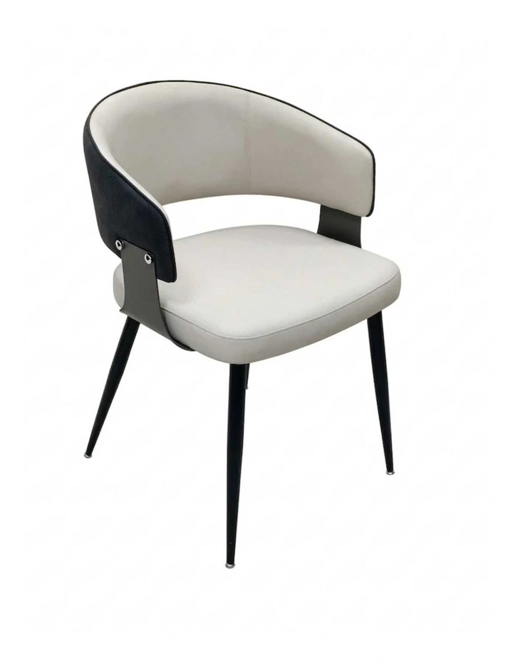 Black Dining Chairs Set Upholstered Crocodile Back Luxury Kitchen Design image 1