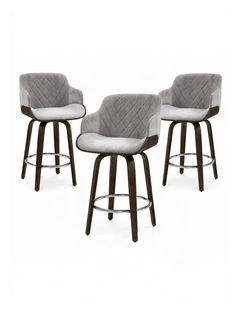 Artiss Bar Stools Set of 3 in Velvet