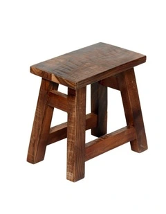 Fab Habitat Apurva Wood Accent Stool in Natural