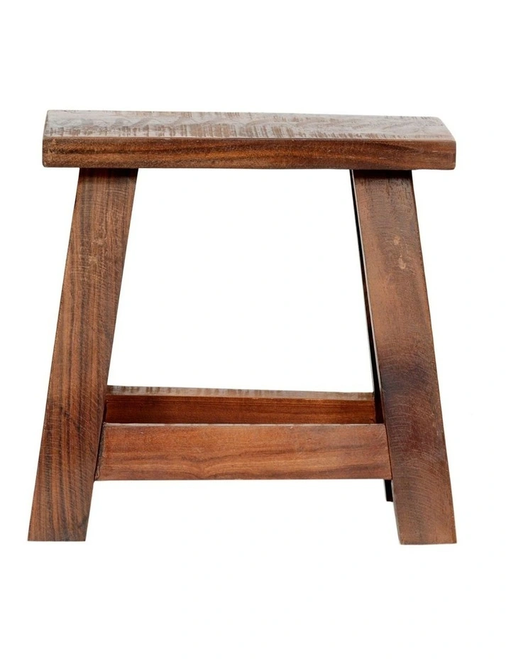 Fab Habitat Apurva Wood Accent Stool in Natural image 2