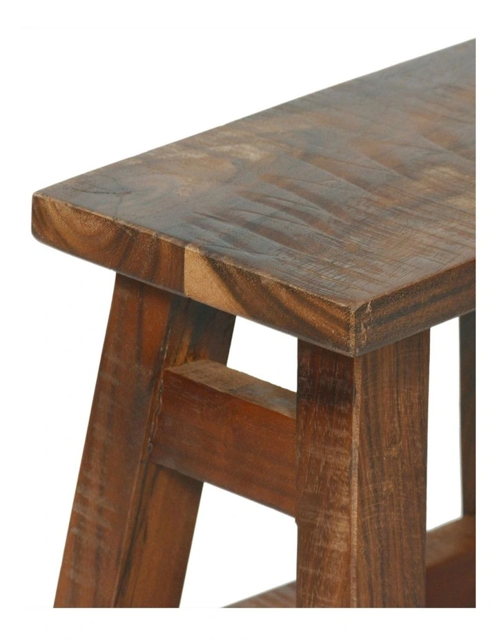Fab Habitat Apurva Wood Accent Stool in Natural image 4