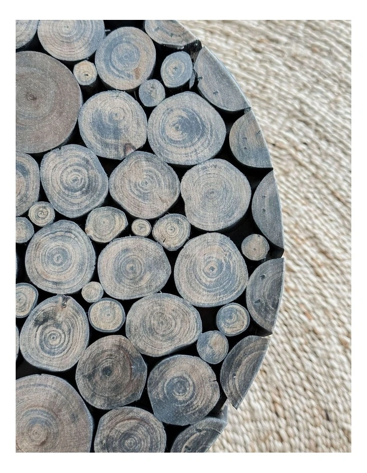 Fab Habitat Musca Round Wooden Side Table in Black image 5