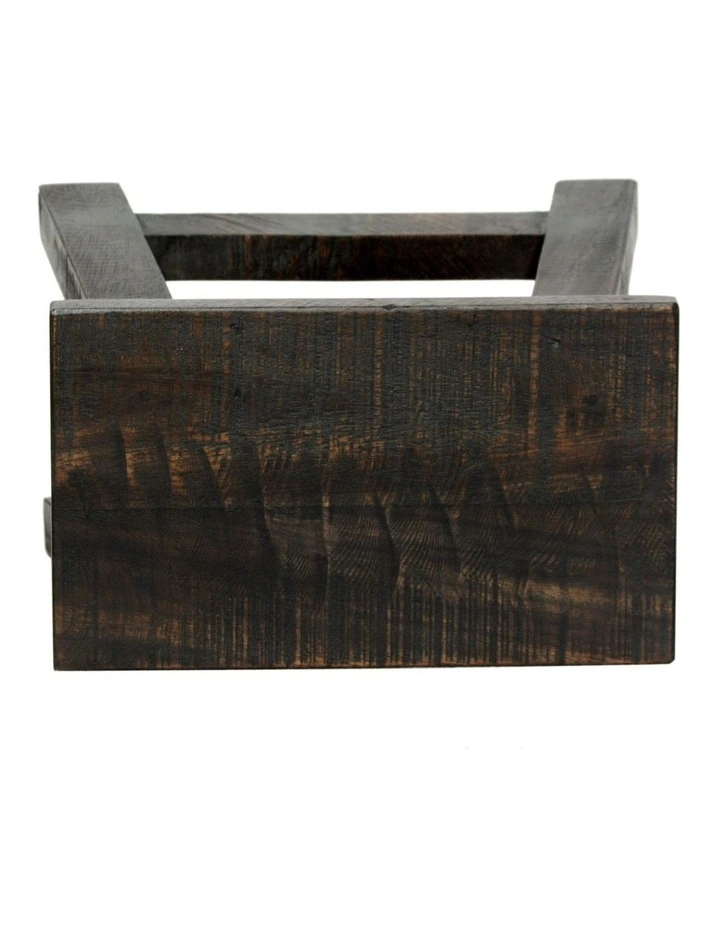 Fab Habitat Apurva Wood Accent Stool in Black image 4