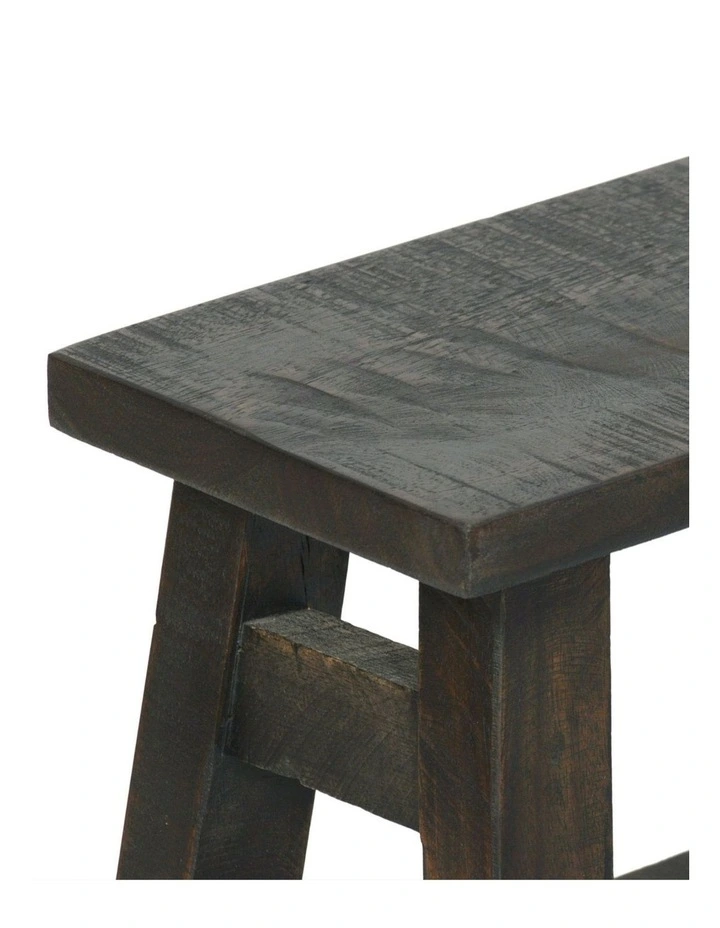 Fab Habitat Apurva Wood Accent Stool in Black image 5