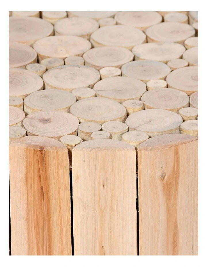 Fab Habitat Musca Round Wooden Side Table in Natural image 2