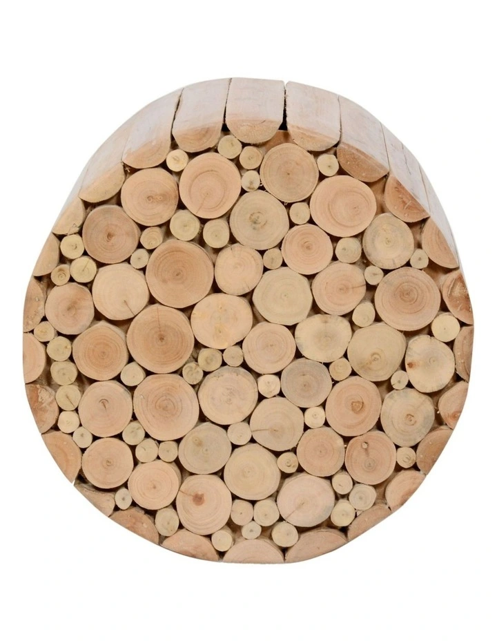 Fab Habitat Musca Round Wooden Side Table in Natural image 3