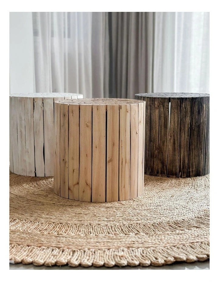 Fab Habitat Musca Round Wooden Side Table in Natural image 7
