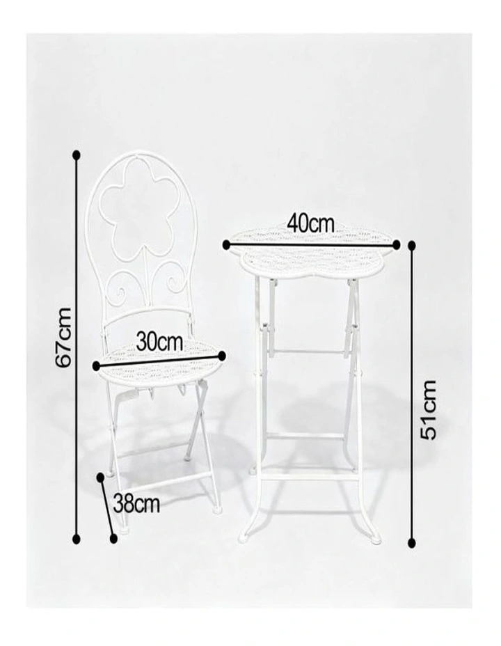 Willow & Silk Kiddie Time Bistro Table 2 Chairs Set image 2