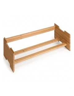 Natural Bamboo Shoe Rack Stackable Organizer Shelf Multi Tier Storage Stand Unit