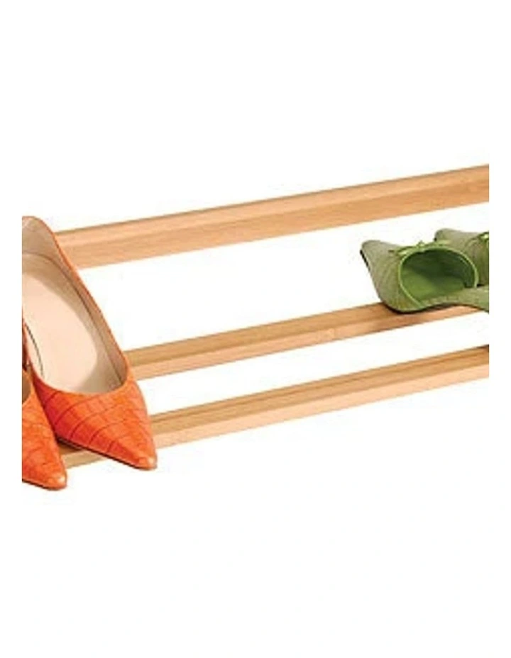 Natural Bamboo Shoe Rack Stackable Organizer Shelf Multi Tier Storage Stand Unit image 2