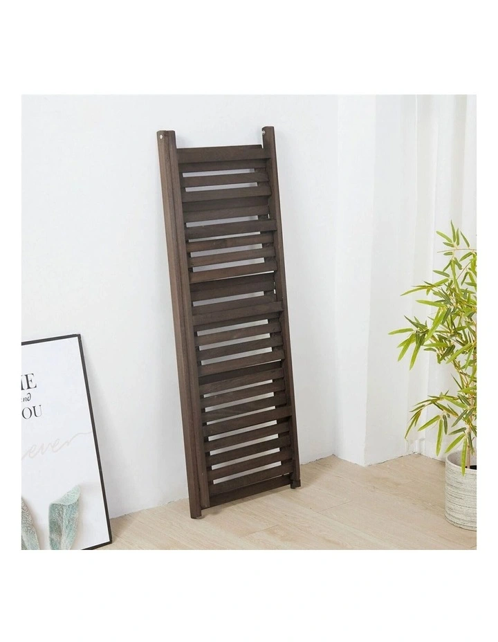 Rustic Wooden Ladder Shelf With Multi Purpose Stand image 3