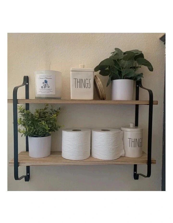 Rustic Wall Floating Shelf image 2