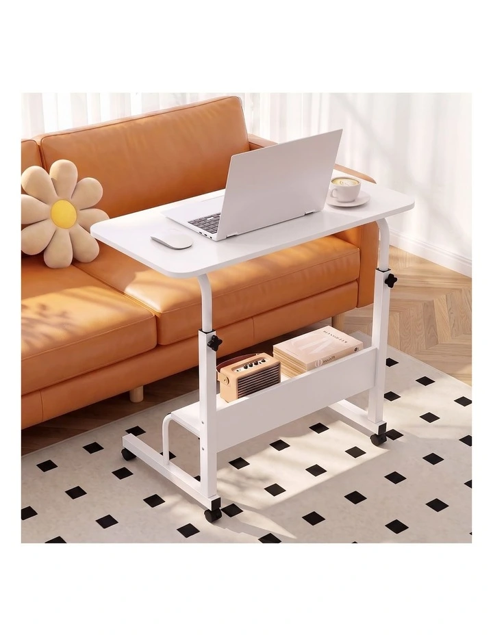 Artiss Laptop Desk Portable Sit Stand Desks Height Adjustable Workstation 80CM White image 6