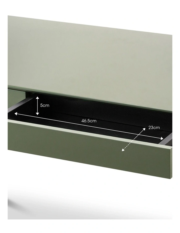 Aleksander 2 Drawer Writing Desk in Olive Green image 7