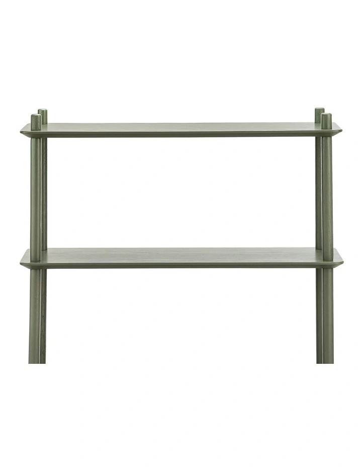 Rakk 3 Tier Low Bookshelf in Olive Green image 6