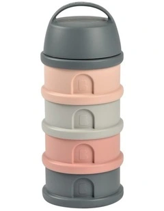 Formula & Snacks Container - Mineral Grey/Pink