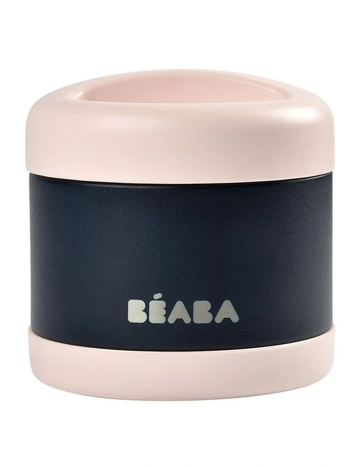Stainless Steel Insulated Food Jar 500ml - Light Pink/Night Blue image 1