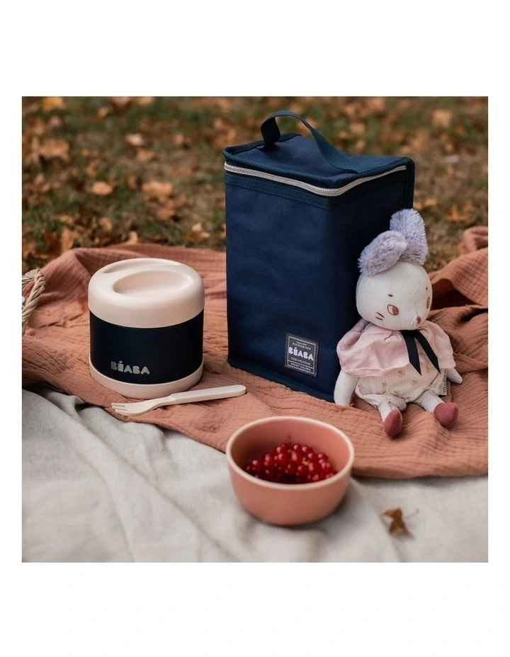 Stainless Steel Insulated Food Jar 500ml - Light Pink/Night Blue image 6