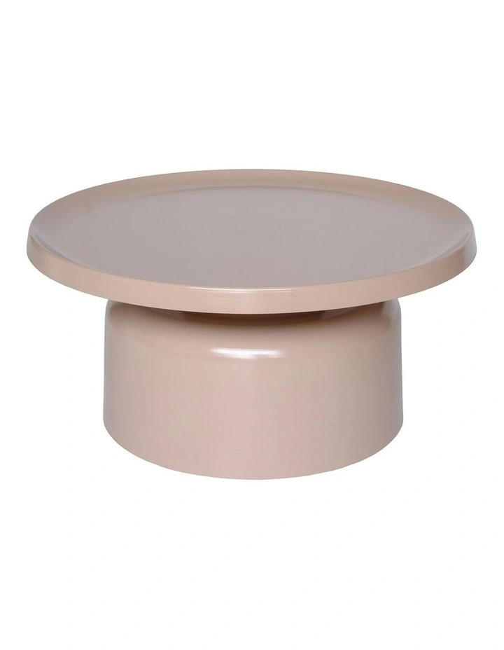 Pillar Round Metal Coffee Table image 1