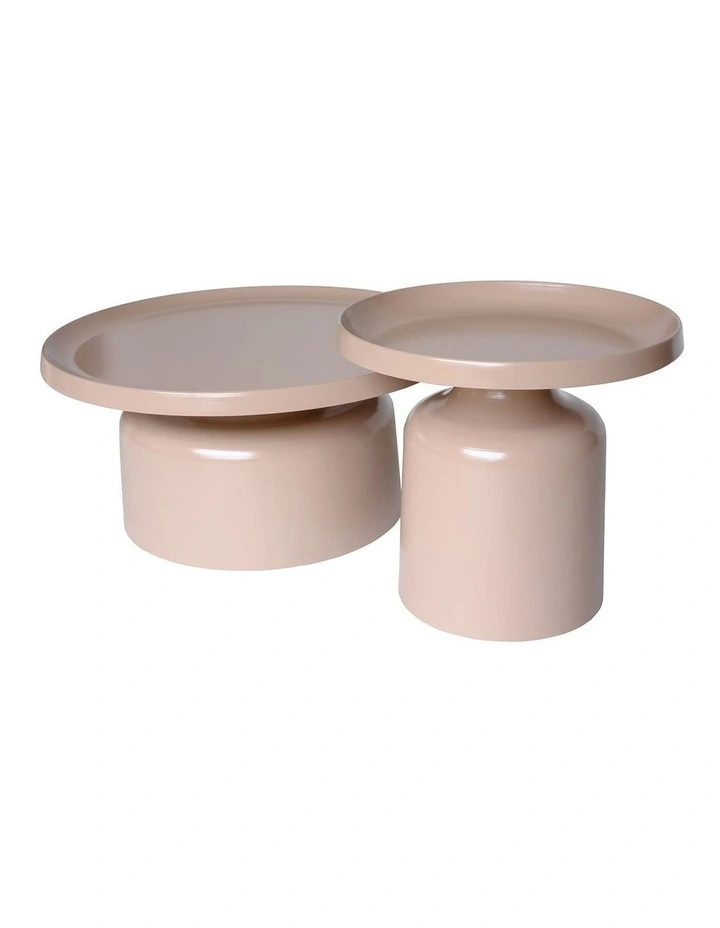 Pillar Round Metal Coffee Table image 4