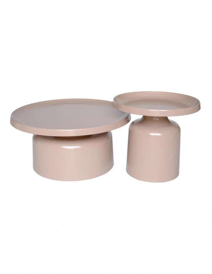 Pillar Round Metal Coffee Table image 5