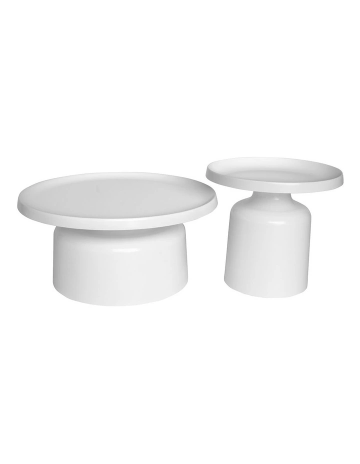 Pillar Round Metal Coffee Table image 4