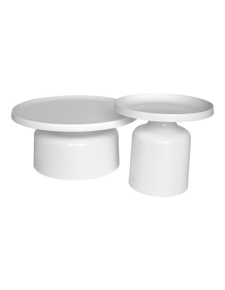 Pillar Round Metal Coffee Table image 5