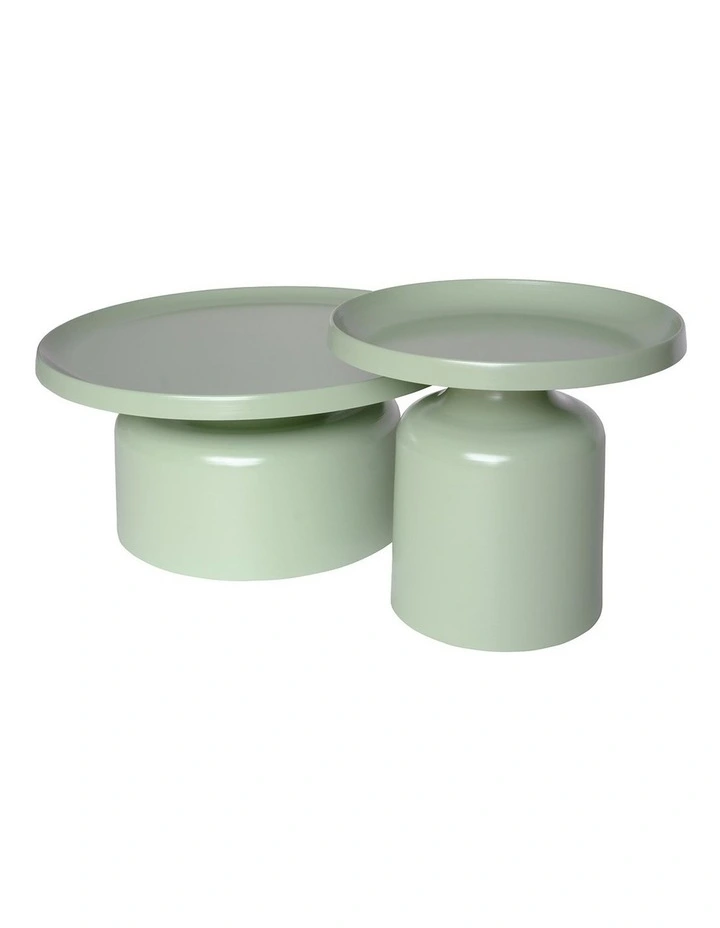 Pillar Round Metal Coffee Table image 4