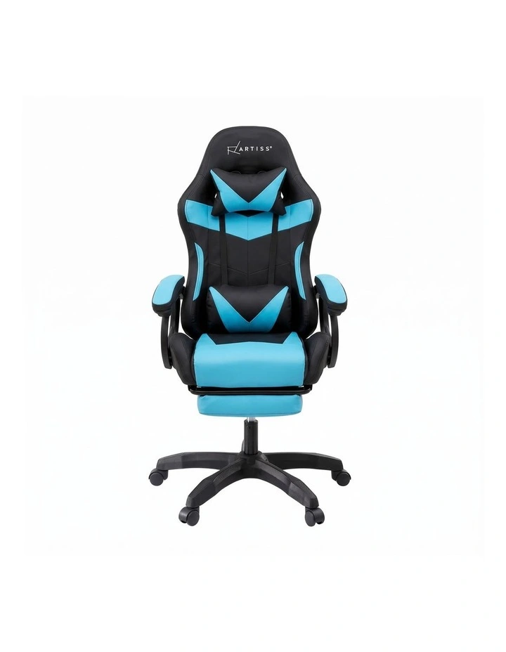Artiss Gaming Office Chair with 8 Point Message Reline Ergonomic Blue image 3