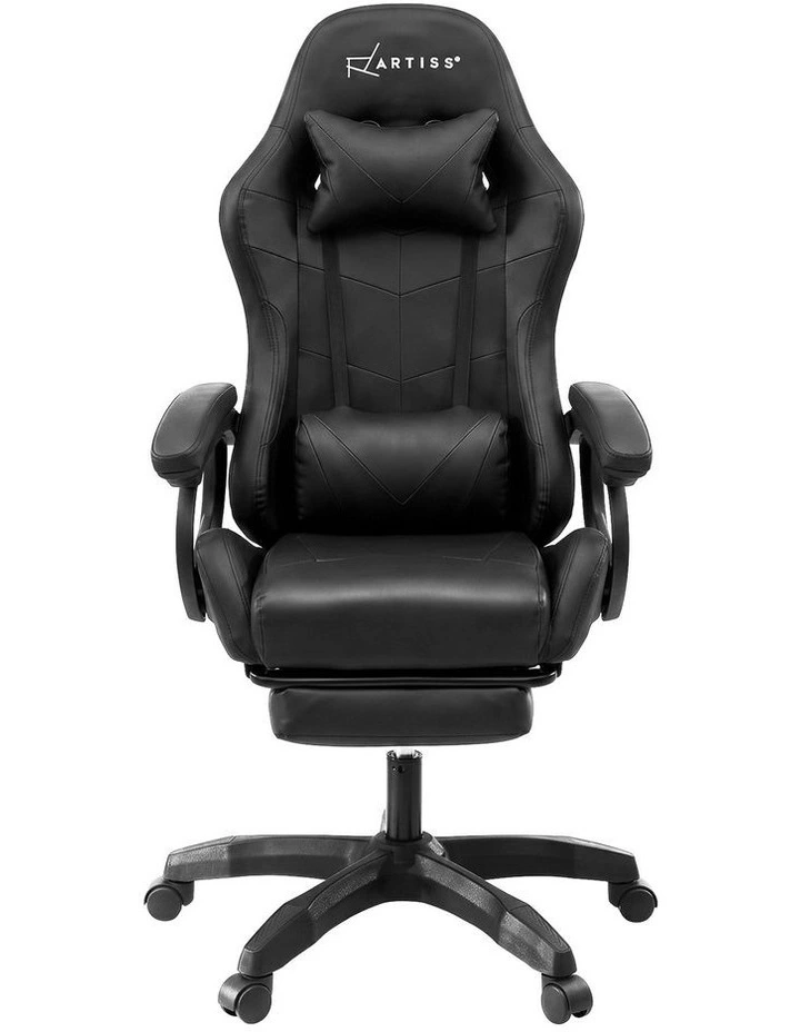 Artiss Gaming Office Chair with 8 Point Message Reline Ergonomic Black image 3
