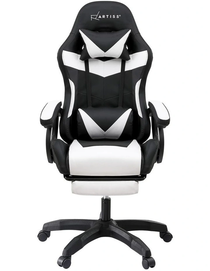 Artiss Gaming Office Chair with 8 Point Message Reline Ergonomic White image 3