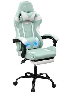 Artiss Ergonomic Gaming Office Chair with 2 Point Message Mint Green