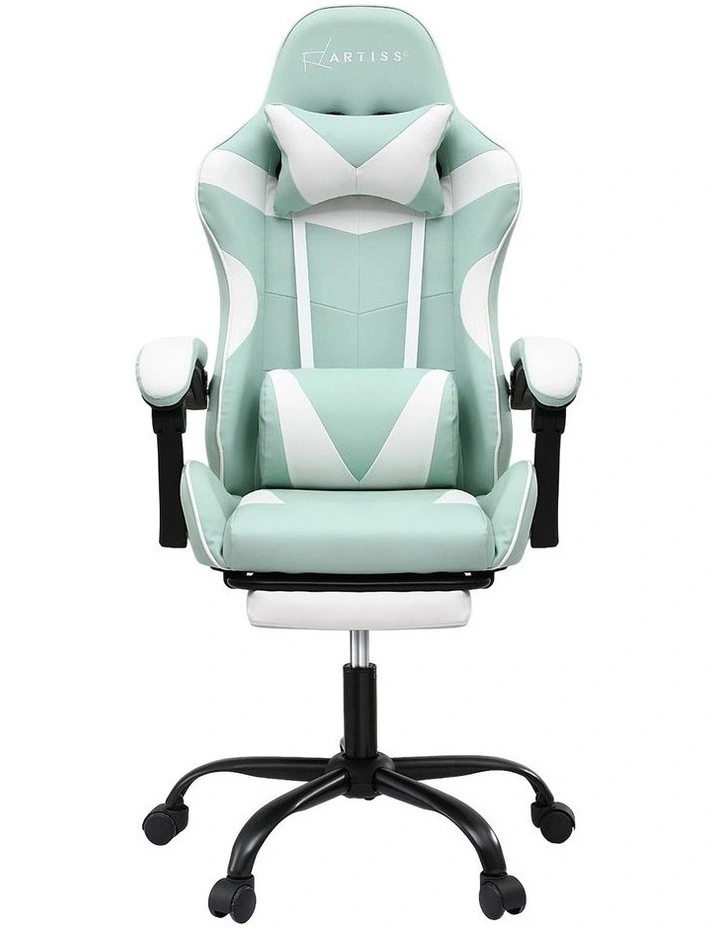 Artiss Ergonomic Gaming Office Chair with 2 Point Message Mint Green image 3