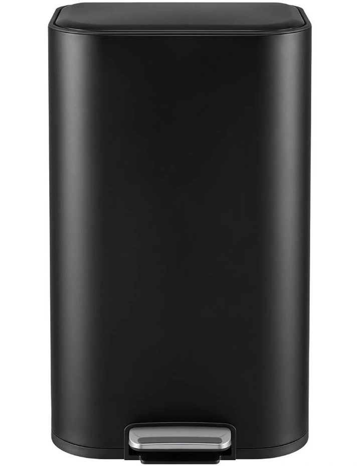 Cefito 30L Pedal Rubbish Bin Kitchen Trash Garbage Waste Can Soft Close Black image 3