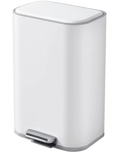 Cefito 30L Pedal Rubbish Bin Kitchen Trash Garbage Waste Can Soft Close White