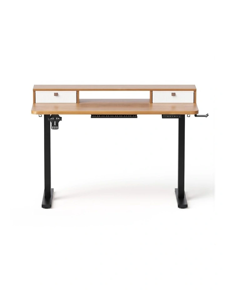 Artiss Electric Standing Desk Height Adjustable Home Office 120cm Oak image 3