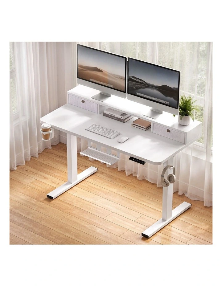 Artiss Electric Standing Desk Height Adjustable Home Office 120cm White image 6