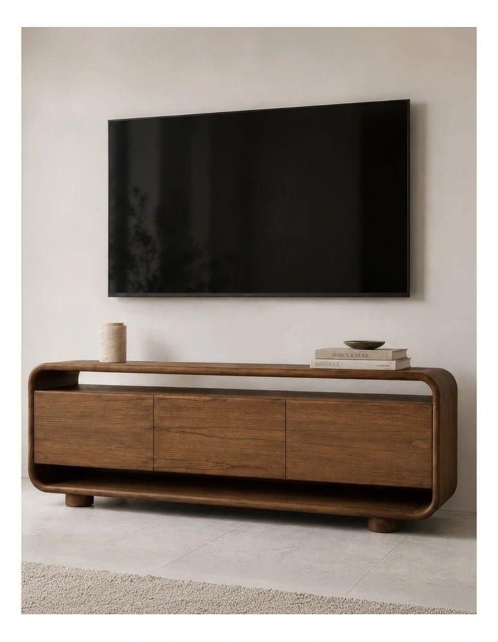 Saku - Entertainment Unit - Mocha Brown Wood image 2
