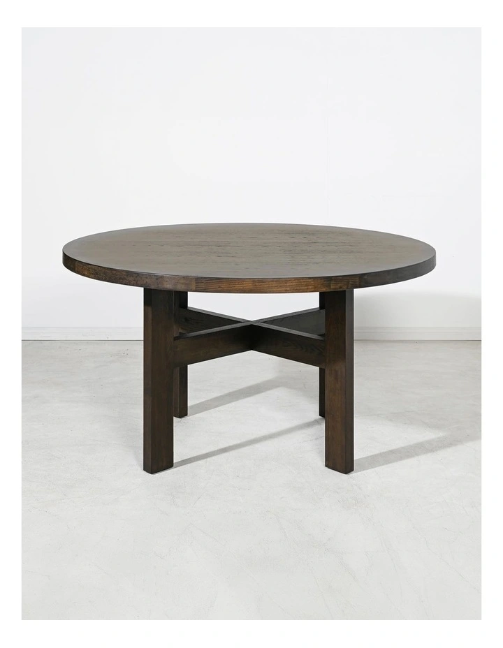 Arlo Dining Table Round - Smoke Ash Wood image 2