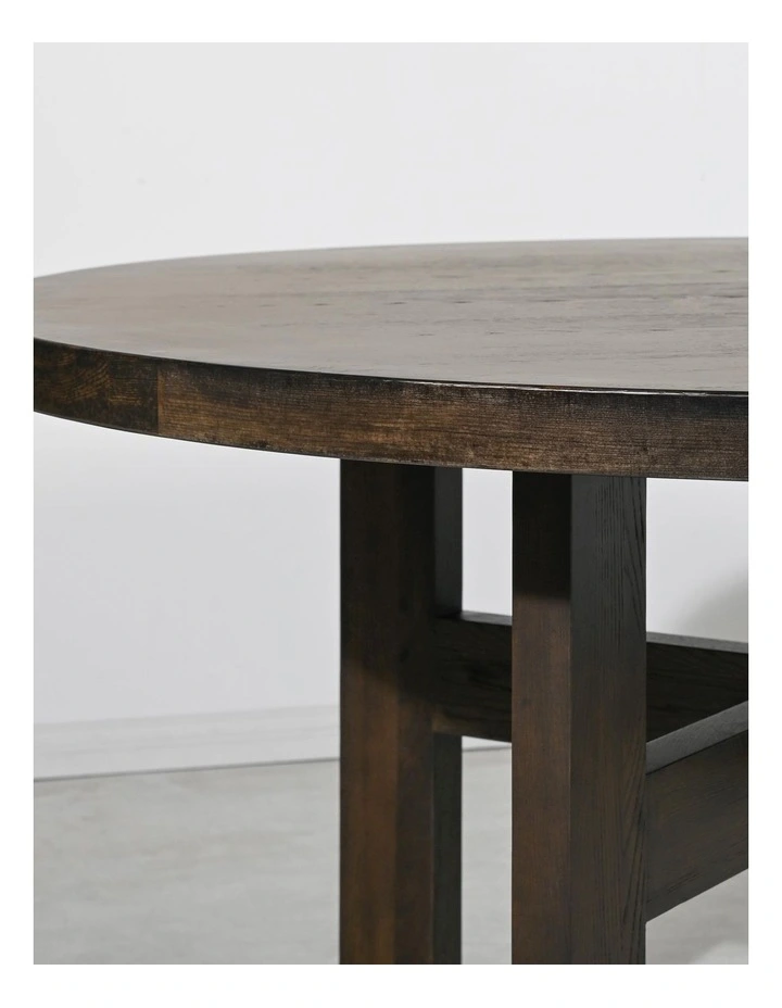 Arlo Dining Table Round - Smoke Ash Wood image 3