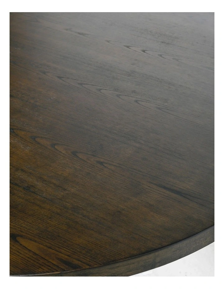 Arlo Dining Table Round - Smoke Ash Wood image 4