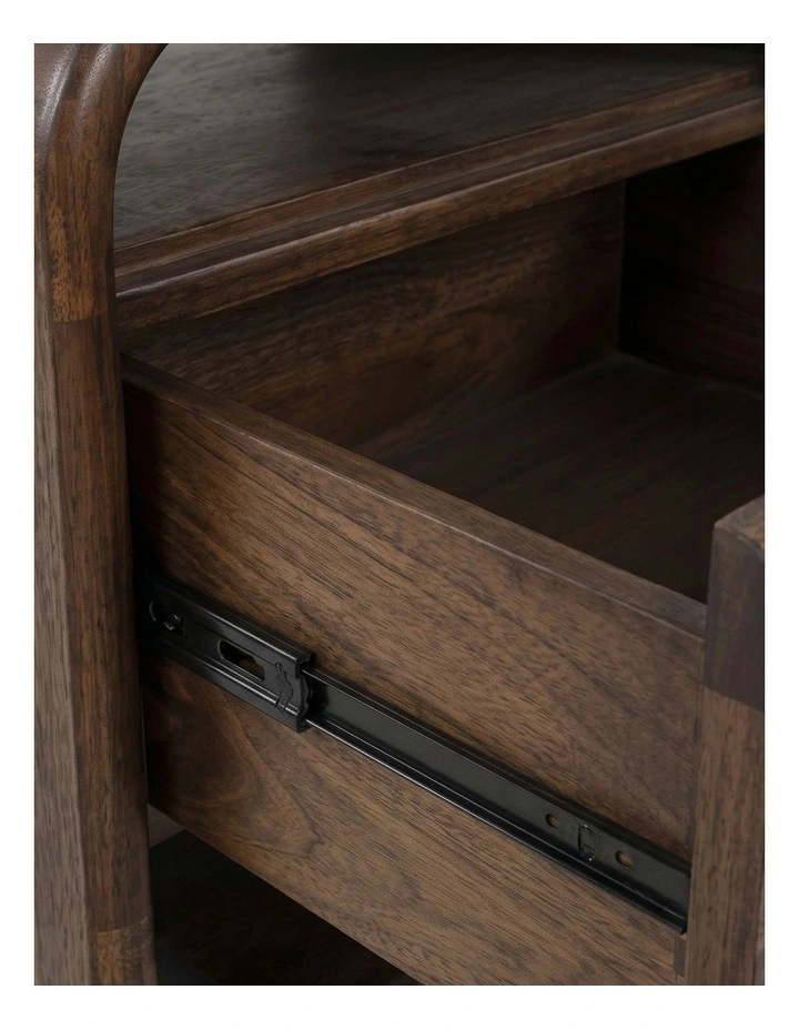 Saku - Bedside Table - Mocha Brown Wood image 3