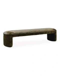 Rees Bench Ottoman - Velore Green
