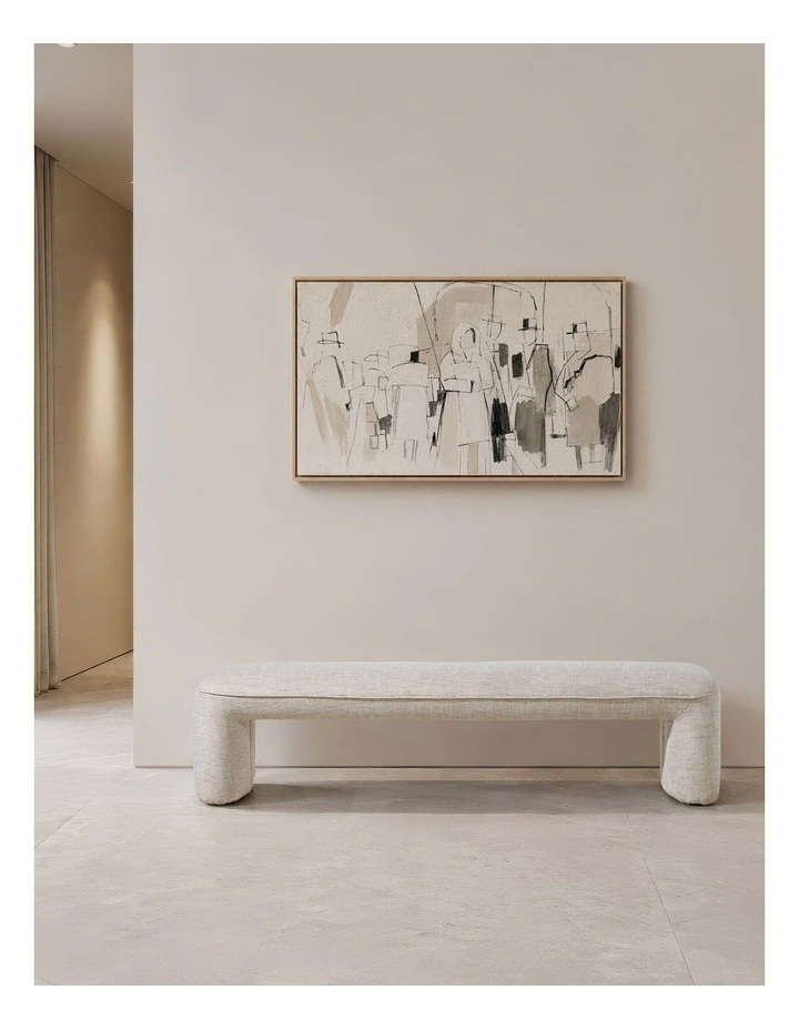 Rees Bench Ottoman - Porati Natural image 2