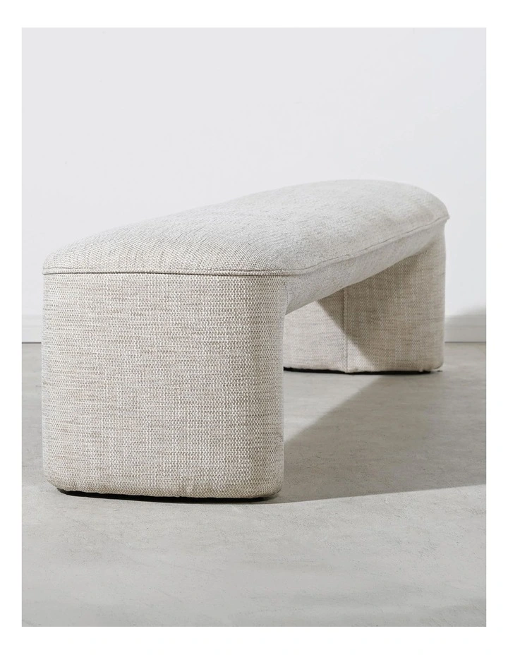 Rees Bench Ottoman - Porati Natural image 3