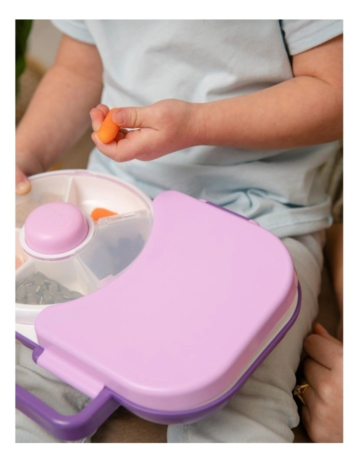 Playette GoBe Lunch Box With Handle And Bento Compartment Grape Purple image 5