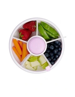 Playette GoBe Snack Spinner Spill-Resistant Container Purple
