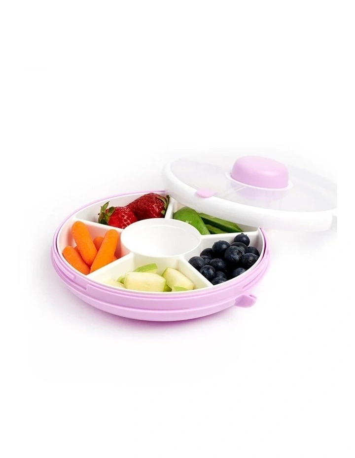 Playette GoBe Snack Spinner Spill-Resistant Container Purple image 6