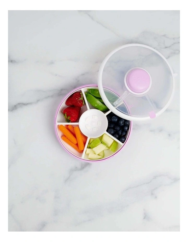 Playette GoBe Snack Spinner Spill-Resistant Container Purple image 7